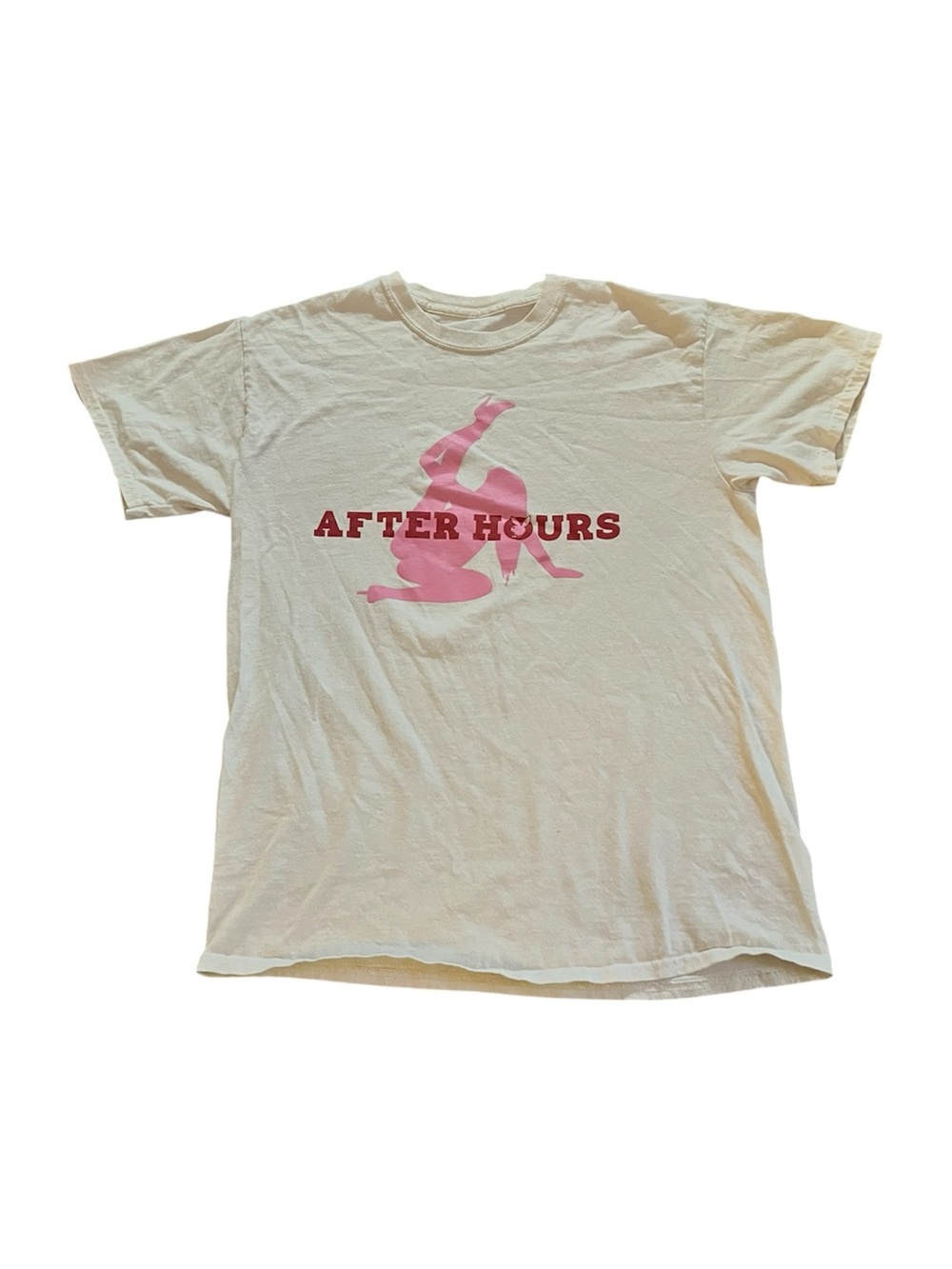 Playboy After Hours Graphic Tee - Pink on Cream